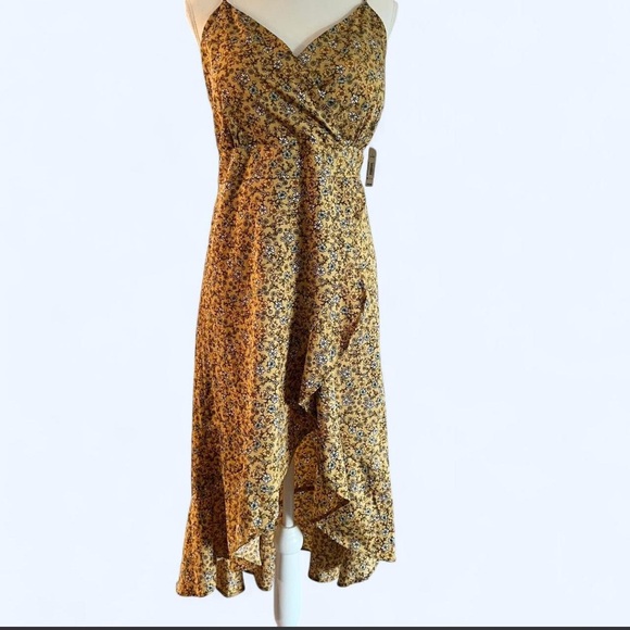 No Boundaries Dresses & Skirts - Floral Dark Yellow Dress